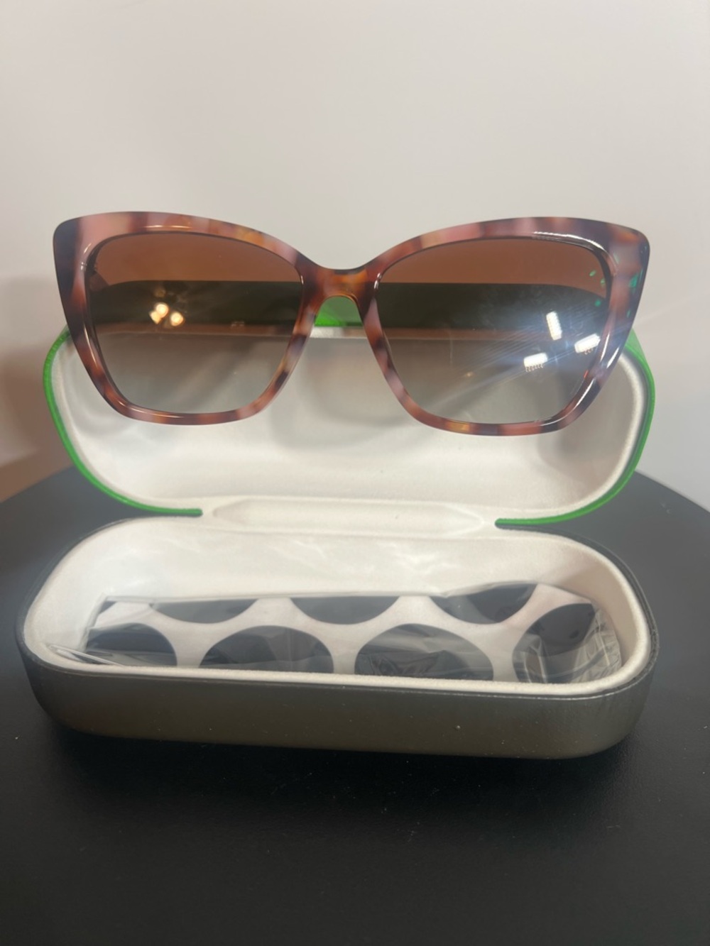 NWT Kate Spade Womens Lucca UV Protection Cat Eye Sunglasses Pink 55mm - Picture 10 of 12